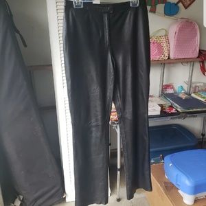 Express leather pants